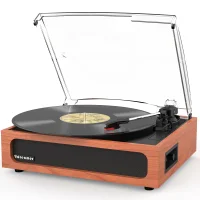 Udreamer Vinyl Record Player with Speakers & 3-Speed