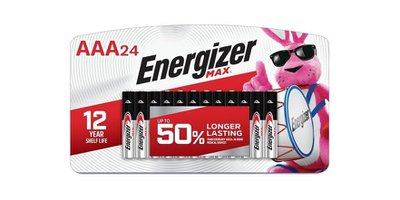 Energizer MAX AAA Alkaline Batteries, 24 pack (55% OFF) 